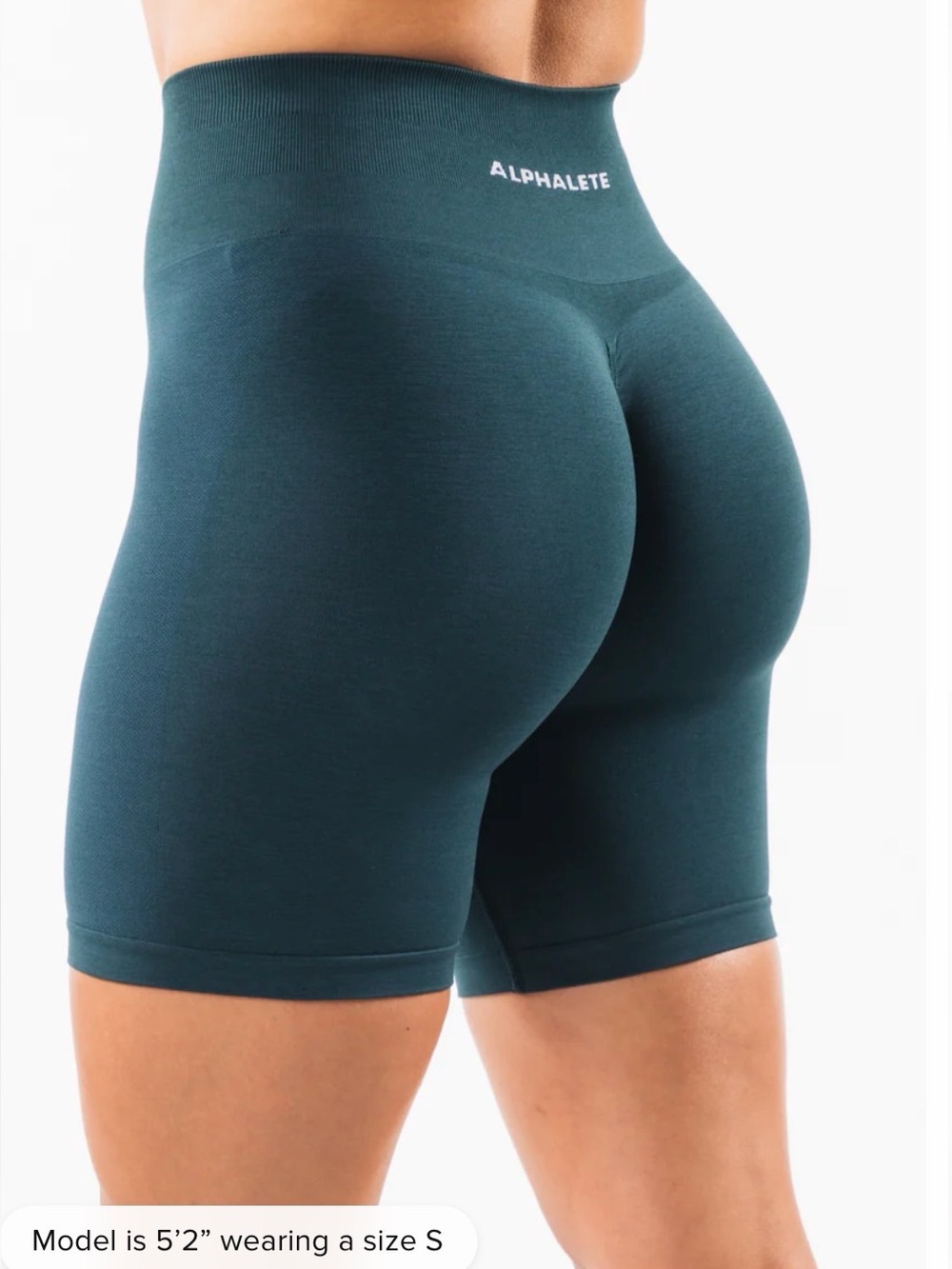 Alphalete Amplify Midnight Scrunch Butt High-Waist Shorts 6 inch